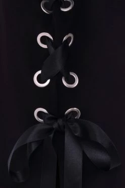 Hell Bunny Skeleton Oversized Hoodie Dress Loungewear Collection -Timeless London Shop hlb40313 skeleton hoodie dress blk 12 560x