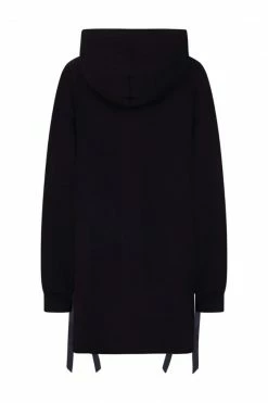 Hell Bunny Skeleton Oversized Hoodie Dress Loungewear Collection -Timeless London Shop hlb40313 skeleton hoodie dress blk 13 560x