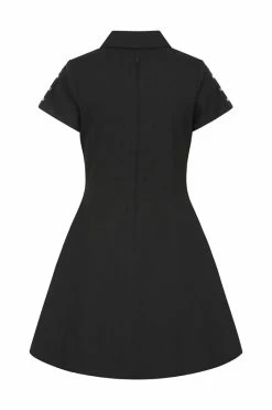 Hell Bunny Tifa Dress Goth Punk Grunge Zips -Timeless London Shop hlb40322z tifa mini dress blk 11 1 1 560x
