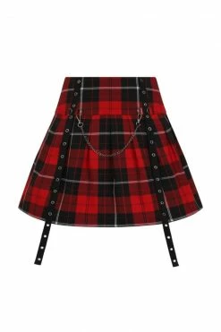 Hell Bunny Brody Mini Skirt -Timeless London Shop hlb50141z brody mini skirt red 10 1 560x