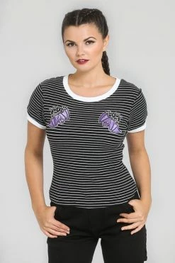 Hell Bunny Vampirina Top -Timeless London Shop hlb60005 vampirina top blk 01 560x