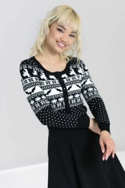 Hell Bunny Spook Cardigan -Timeless London Shop hlb60107 spook cardigan blk wht 03 560x
