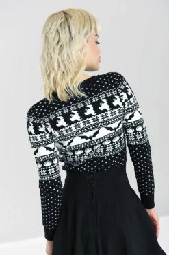 Hell Bunny Spook Cardigan -Timeless London Shop hlb60107 spook cardigan blk wht 04 560x