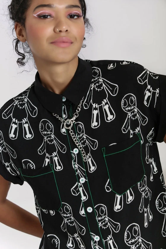 Hell Bunny Voodoo Blouse 6 Hell Bunny Voodoo Blouse - Image 6