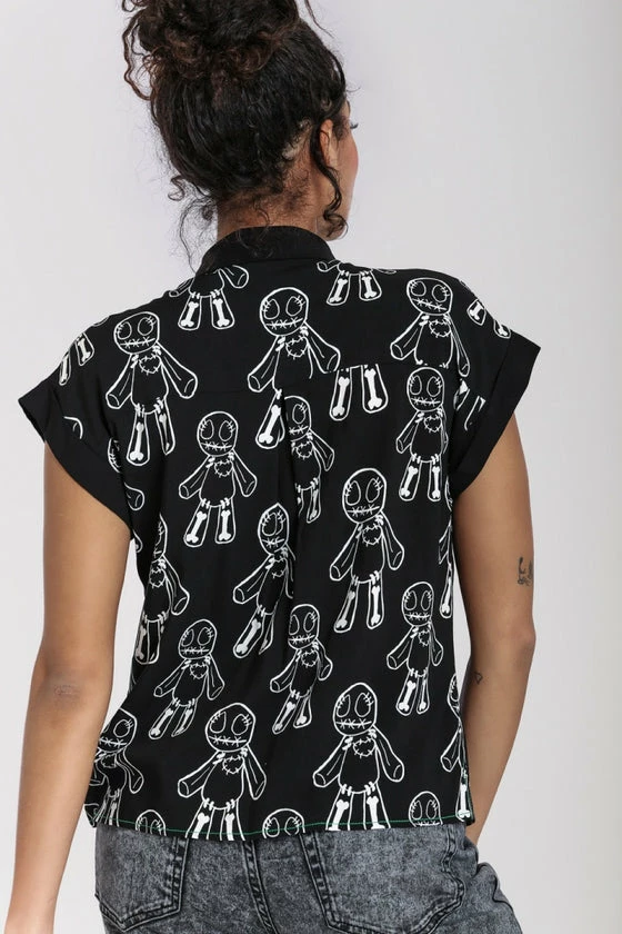 Hell Bunny Voodoo Blouse 7 Hell Bunny Voodoo Blouse - Image 7