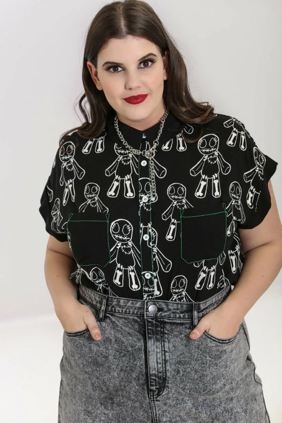 Hell Bunny Voodoo Blouse 2 Hell Bunny Voodoo Blouse - Image 2