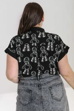 Hell Bunny Voodoo Blouse 13 Hell Bunny Voodoo Blouse -Timeless London Shop hlb60149p voodoo shirt black 03 560x