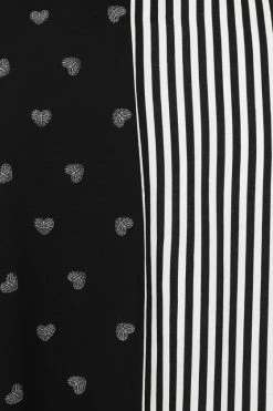 Hell Bunny Ribcage Oversize Shirt -Timeless London Shop hlb60174 ribcage oversized shirt blk wht 12 560x