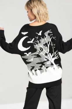 Hell Bunny Salem Oversize Cardigan Graveyard Halloween -Timeless London Shop hlb60189 salem cardigan blk 02 1 0aee17c3 53e4 453e ab1a e3307117980b 560x