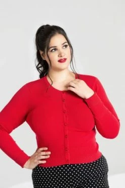 Hell Bunny Paloma Cardigan In Red -Timeless London Shop httpspopsoda.co .ukimages6349 p red 1 6238becf 742f 47b7 bebc ca27964b2f70 560x