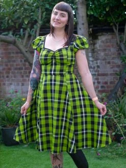 Collectif Mimi Swing Dress In Frogs Breath Tartan 13 Collectif Mimi Swing Dress In Frogs Breath Tartan -Timeless London Shop mimi frogs breath check swing dress p18016 1118515 zoom 560x