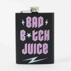 Punky Pins Bad B*tch Juice Tall Hip Flask -Timeless London Shop punky pins bad b tch tall black hip flask 29913633128637 900x 24f20687 e286 4ea7 b017 45be6e0dddb7 560x